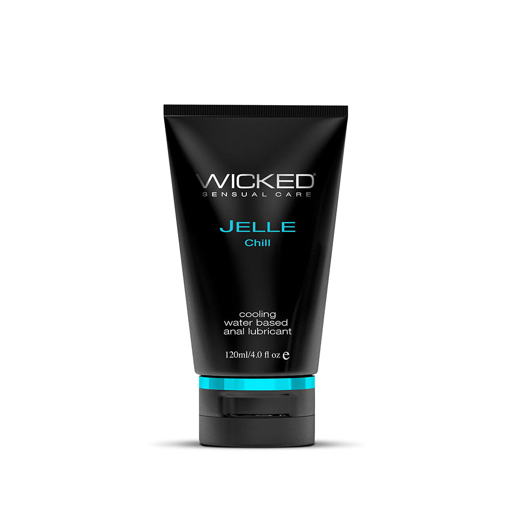 Wicked Jelle Anal Gel Cooling Sensation Lubricant 4oz Tube